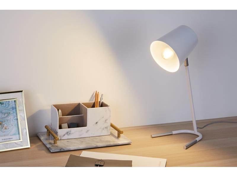 Pauleen Tischleuchte True Ally 1x E14 Weiss/Silber Tischleuchte, Weiss/Silber