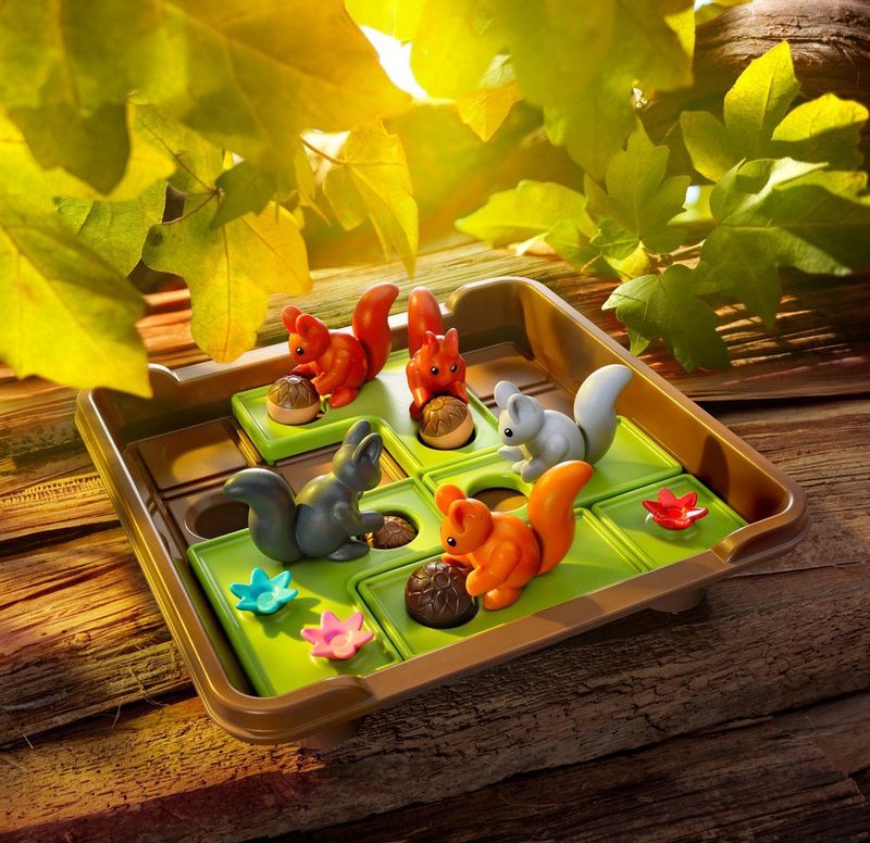 SmartGames - Squirrels Go Nuts XXL - Denkspel - Multikleur - 100 Opdrachten