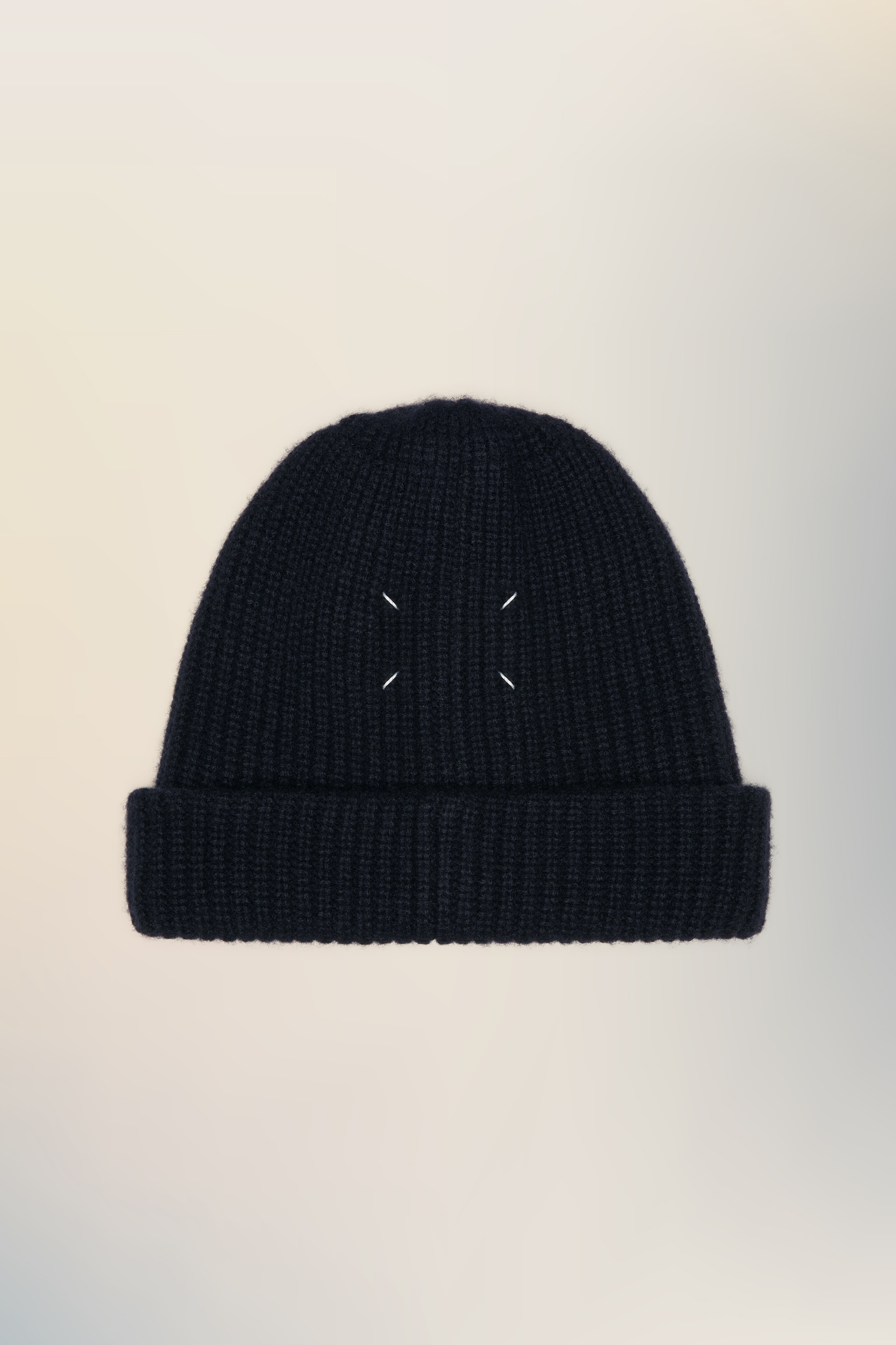 Bonnet en cachemire bleu pour homme Bleu Foncé