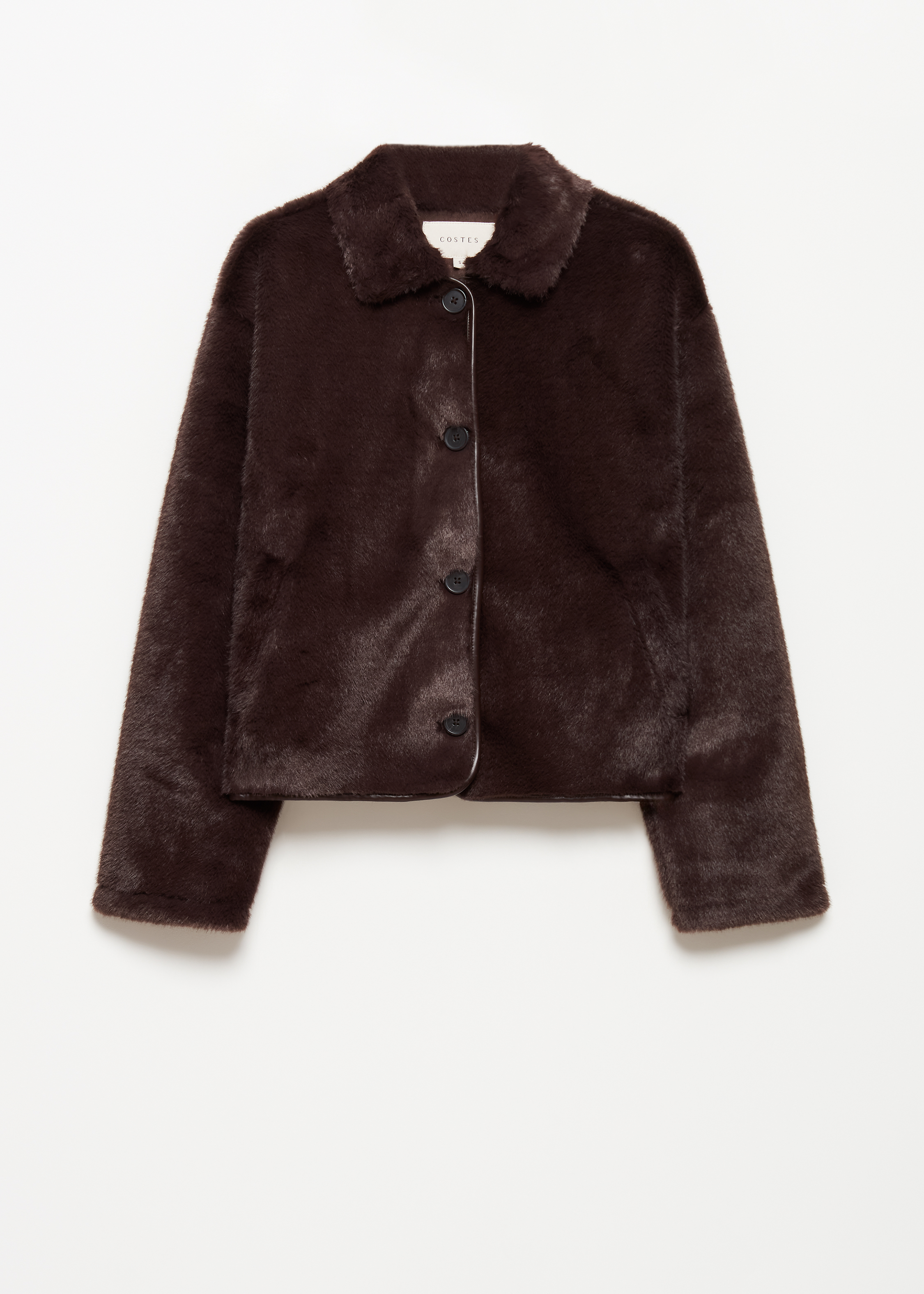 Korte faux fur jas
