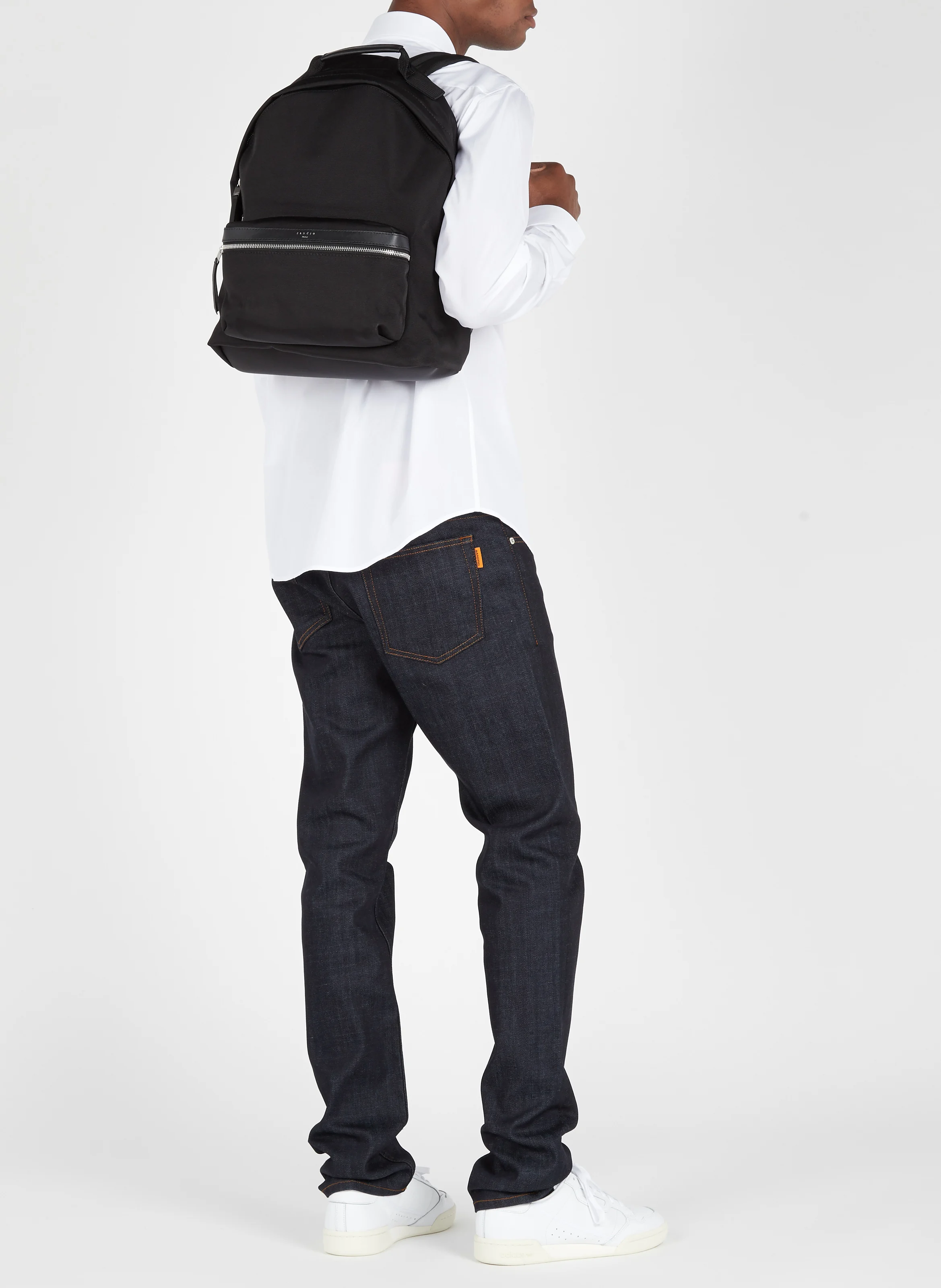 Jean droit en coton | Bleu