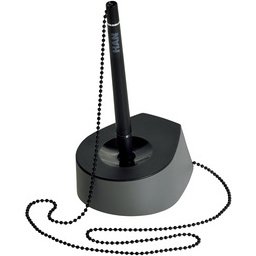 Porte-stylo à bille SALSA, gris clair / noir