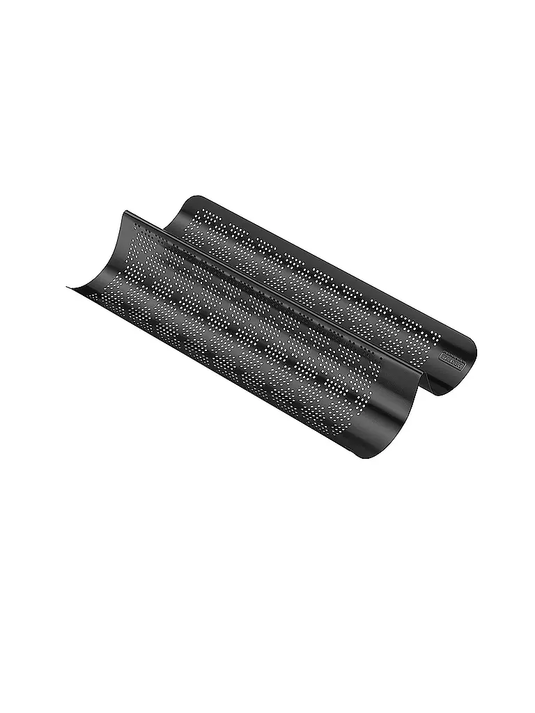 KAISER Baguette Backblech perforiert 40 x 20 cm Antihaft  schwarz