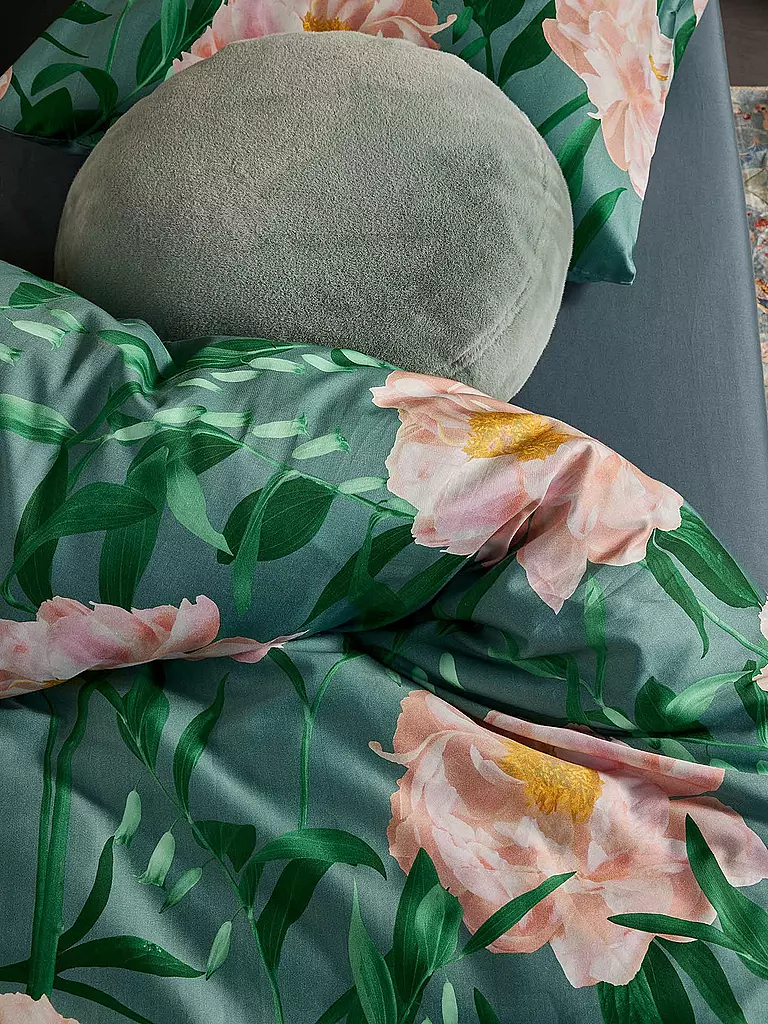 ESSENZA Satin-Bettwäsche DOROTHEA 70x90cm/140x200cm Soft Teal mint