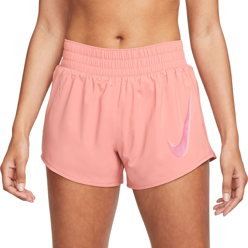 Nike Dri-Fit One Swoosh Shorts Damen red stardust