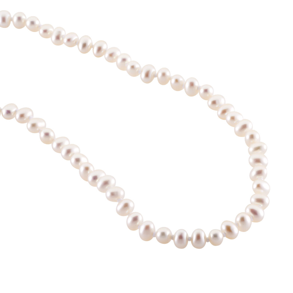 Collier Baroque Or Jaune Perle De Culture