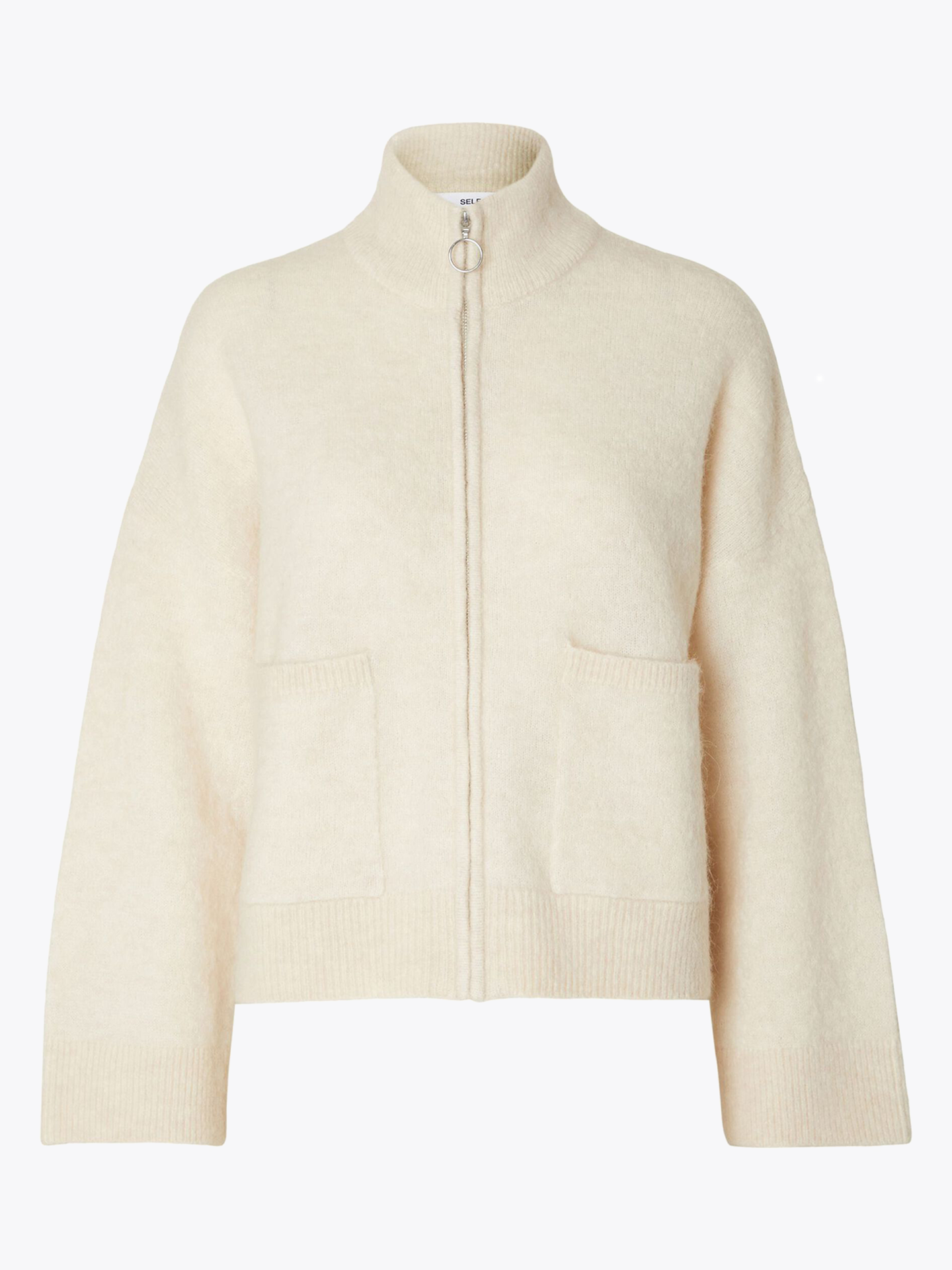 Sia Long Sleeve Knit Zipper Cardigan