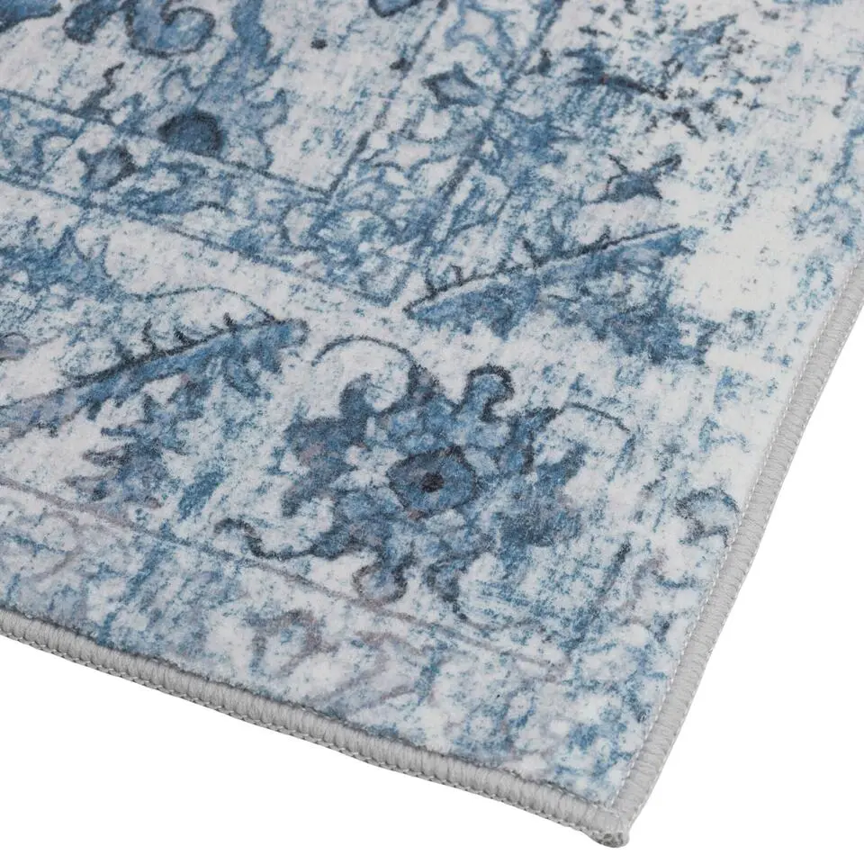 tectake® Vintage design vloerkleed Amara, laagpolig 80 x 150 cm