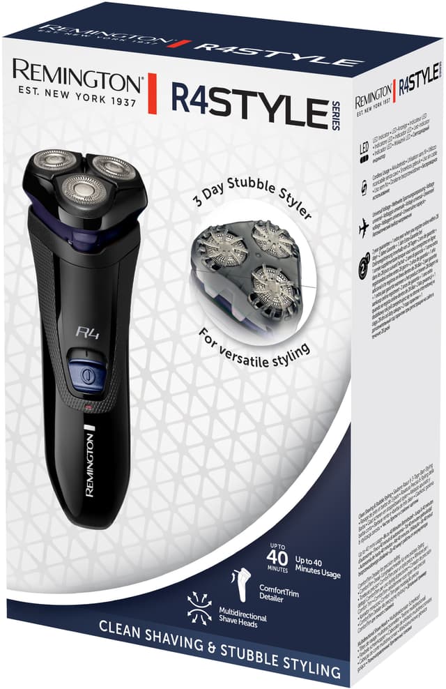 Remington Style Series R4 barbermaskine R4002 (sort og marineblå)
