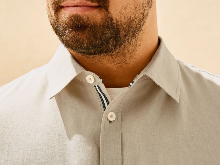 LIVERGY® mannen linnen casual shirt
