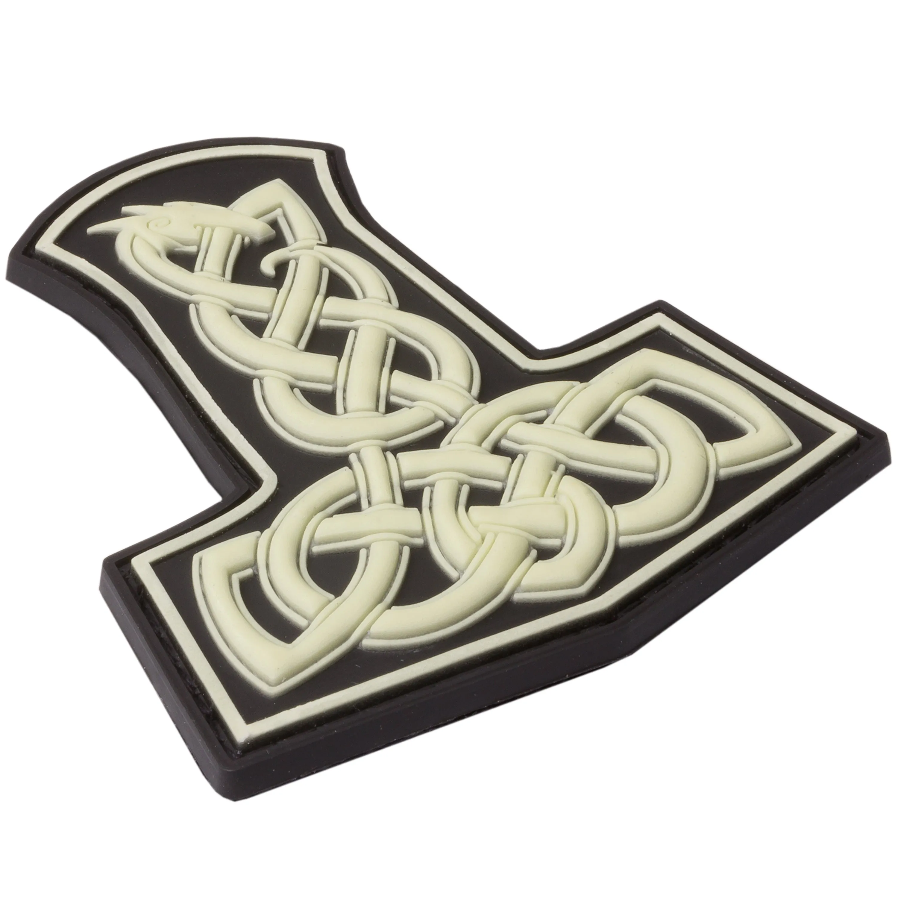 Jackets To Go -  JTG 3D Patch Dragon Thors Hammer nachleuchtend