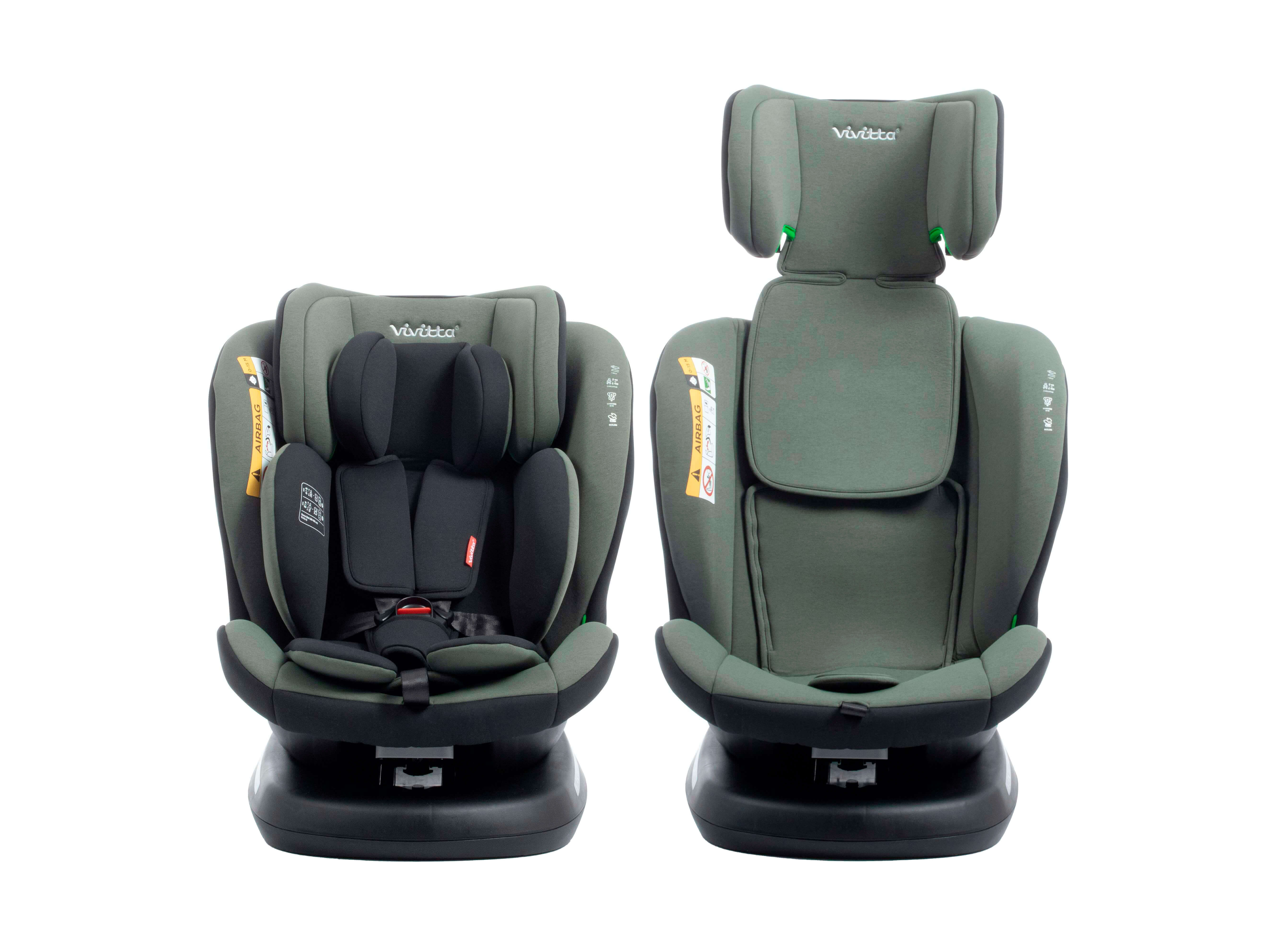 CADEIRA AUTO VIVITTA ROTATIVA VERDE 40-150CM