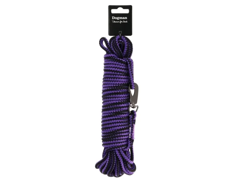 DOGMAN Flettet sporline Iris Lila 15m 15m