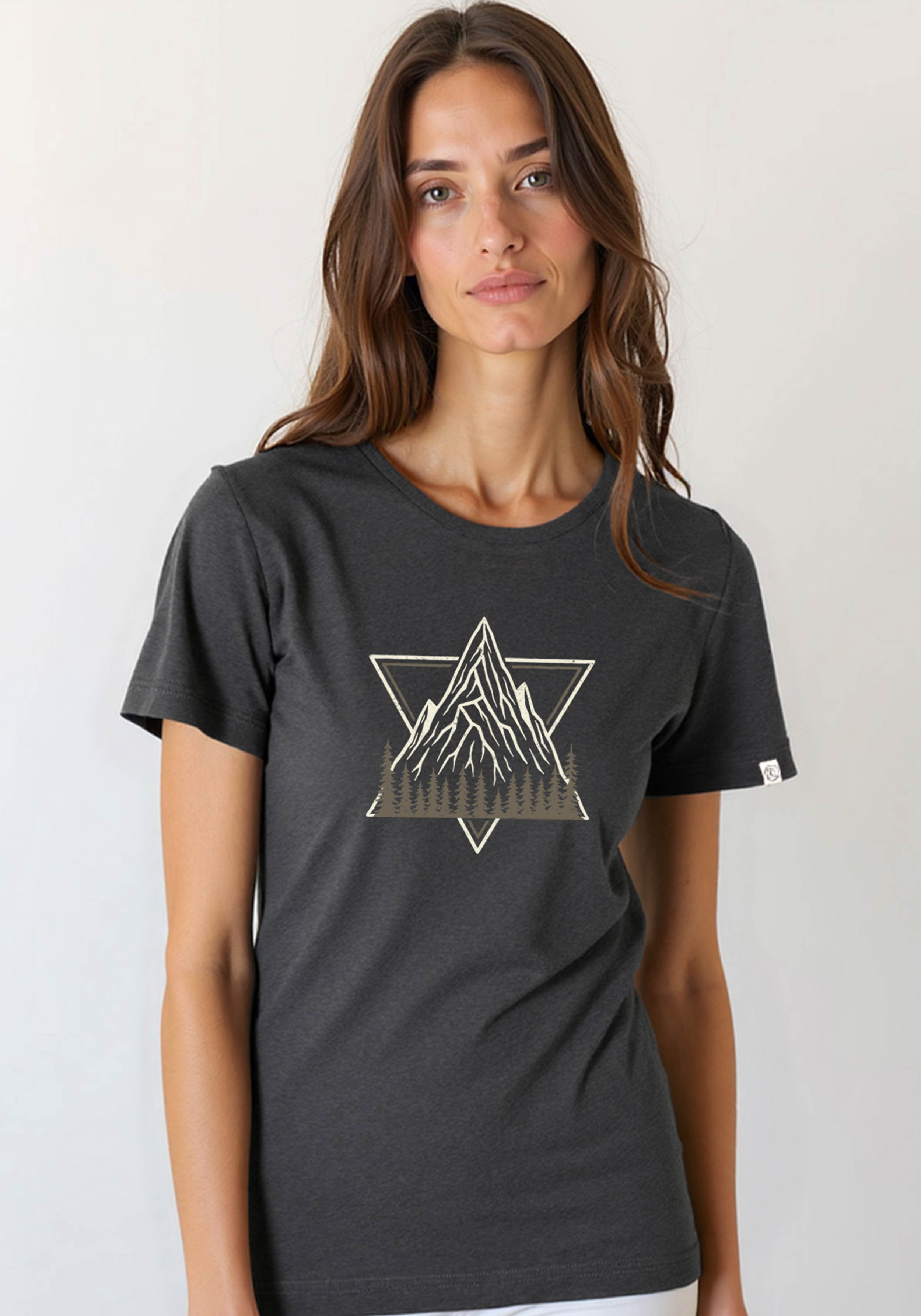 WE ARE ZRCL Damen-T-Shirt Luisa Alpine Peaks Raven