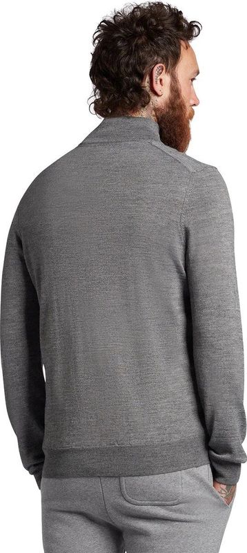 Lyle and Scott Golf Core 1/4 Zip Merino Mix Trui Heren Midden grijs