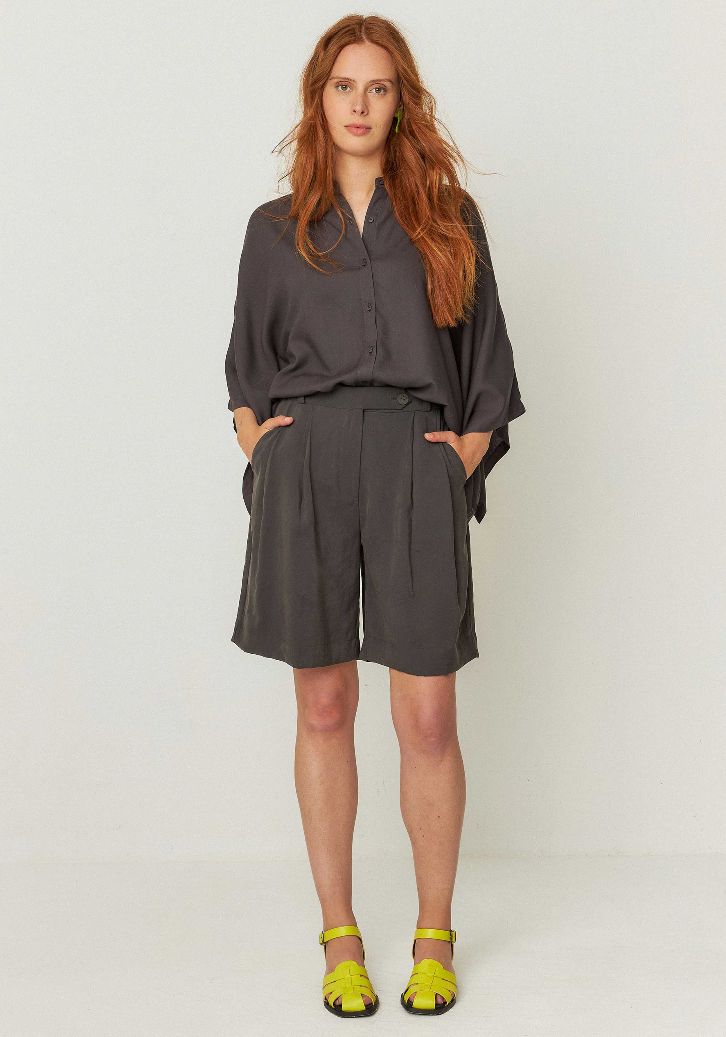 SKFK Shorts Laida Dark Khaki