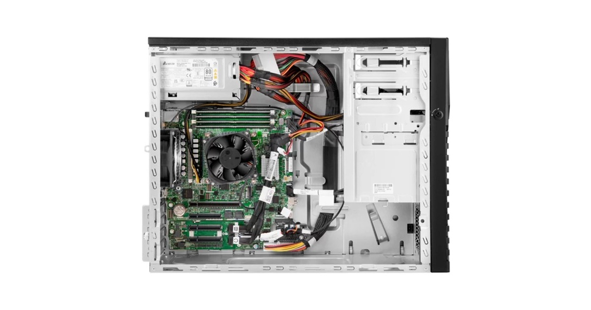 Hewlett Packard EnterpriseProLiant ML30 G11 (P71385-425) serversysteem  (Zwart | Xeon E-2414 | 32 GB | 2x 1 TB HDD)