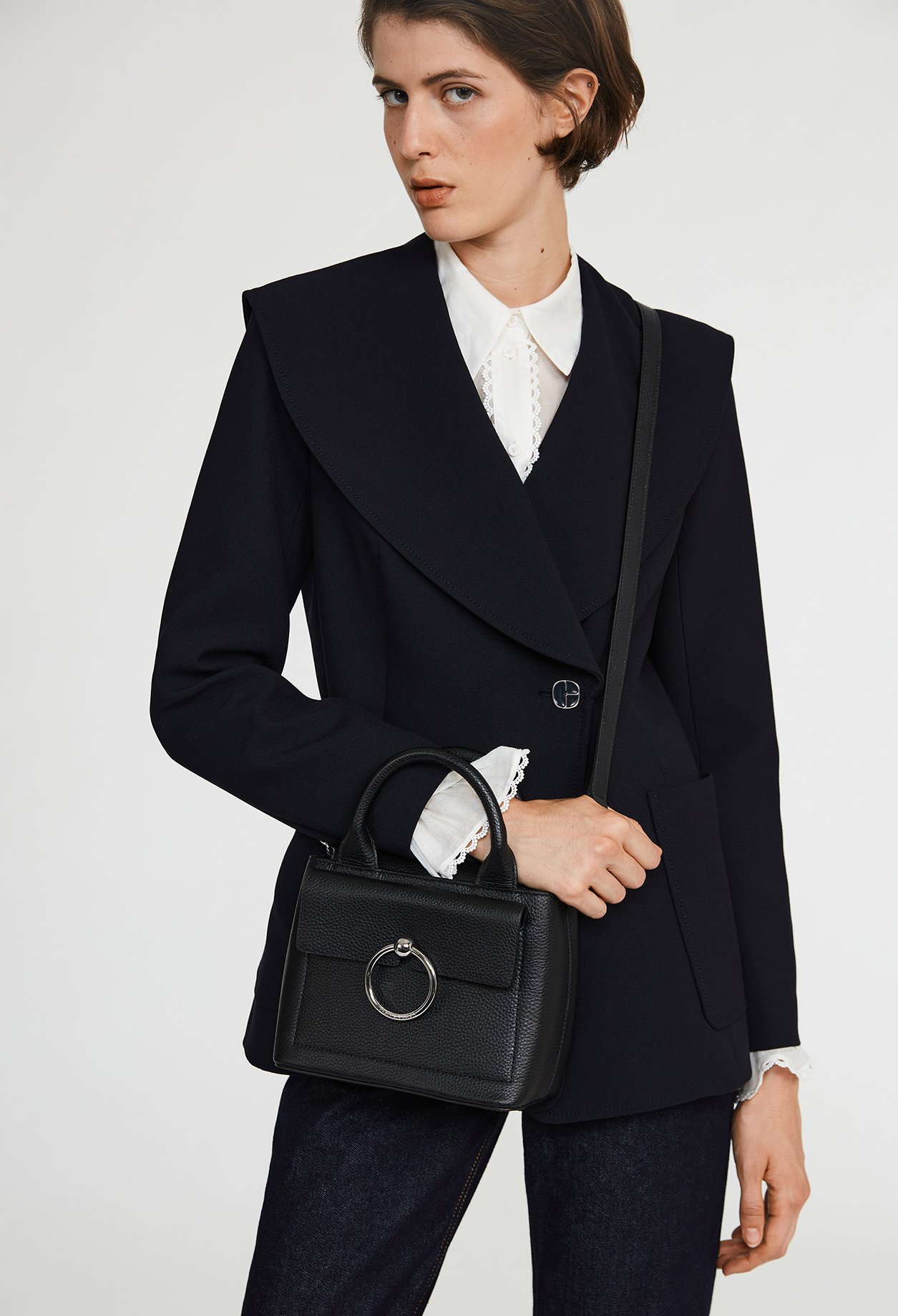 Sac Anouck mini cuir graine