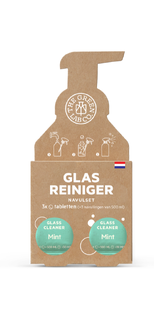 The green Lab Co. Navul Set Glasreiniger Tabletten Munt 3ST