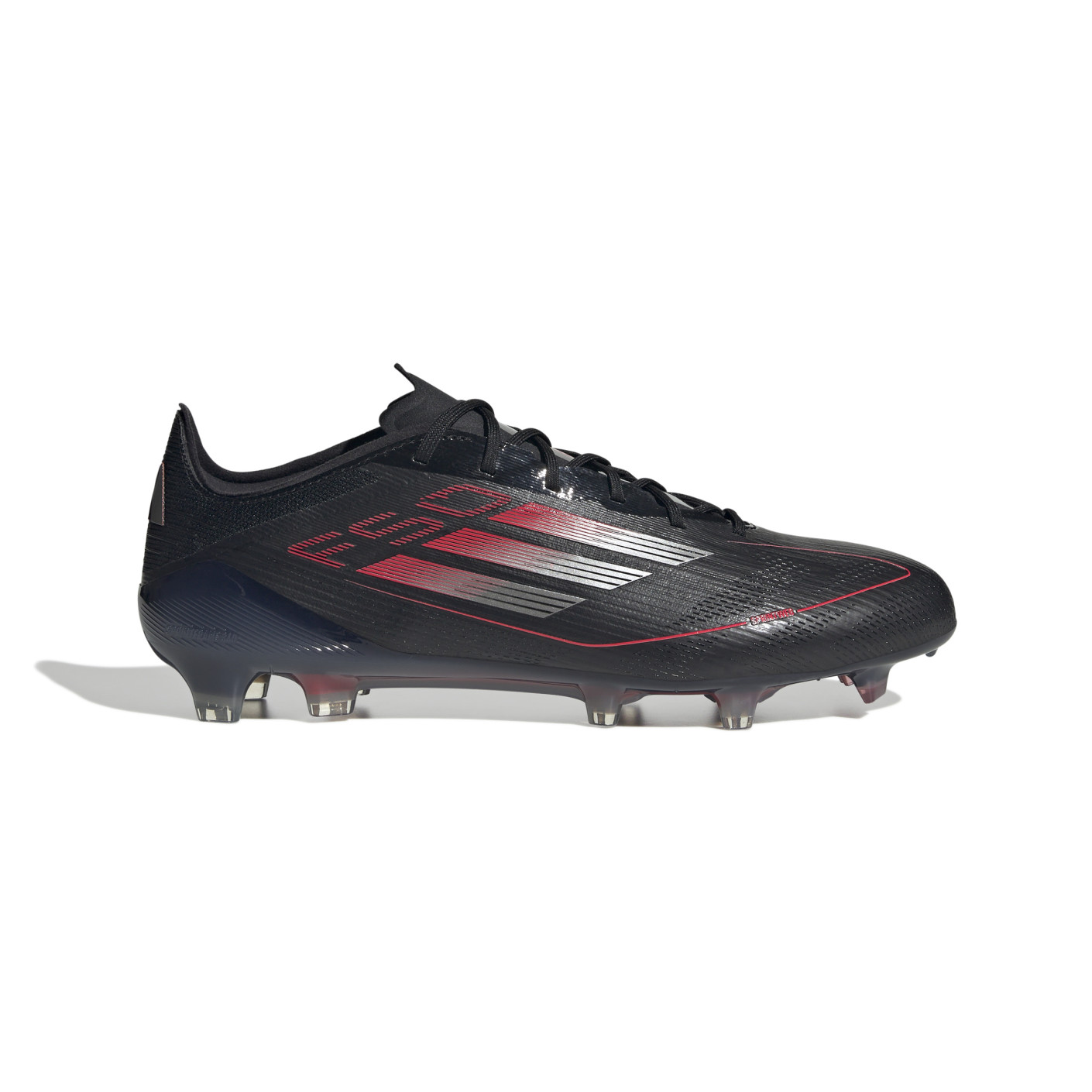Adidas F50 Elite Gras Voetbalschoenen (FG) Zwart Rood Zilver