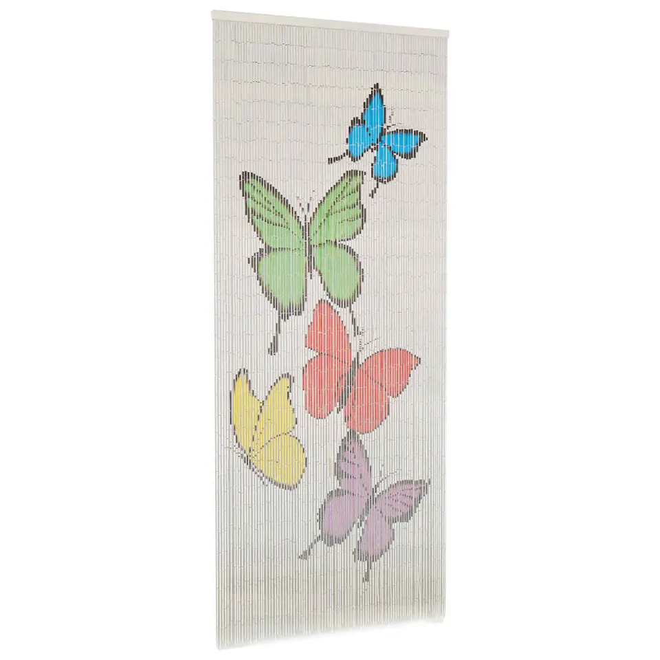 vidaXL - Deurgordijn - Multikleur - Bamboe - 90 x 200 cm