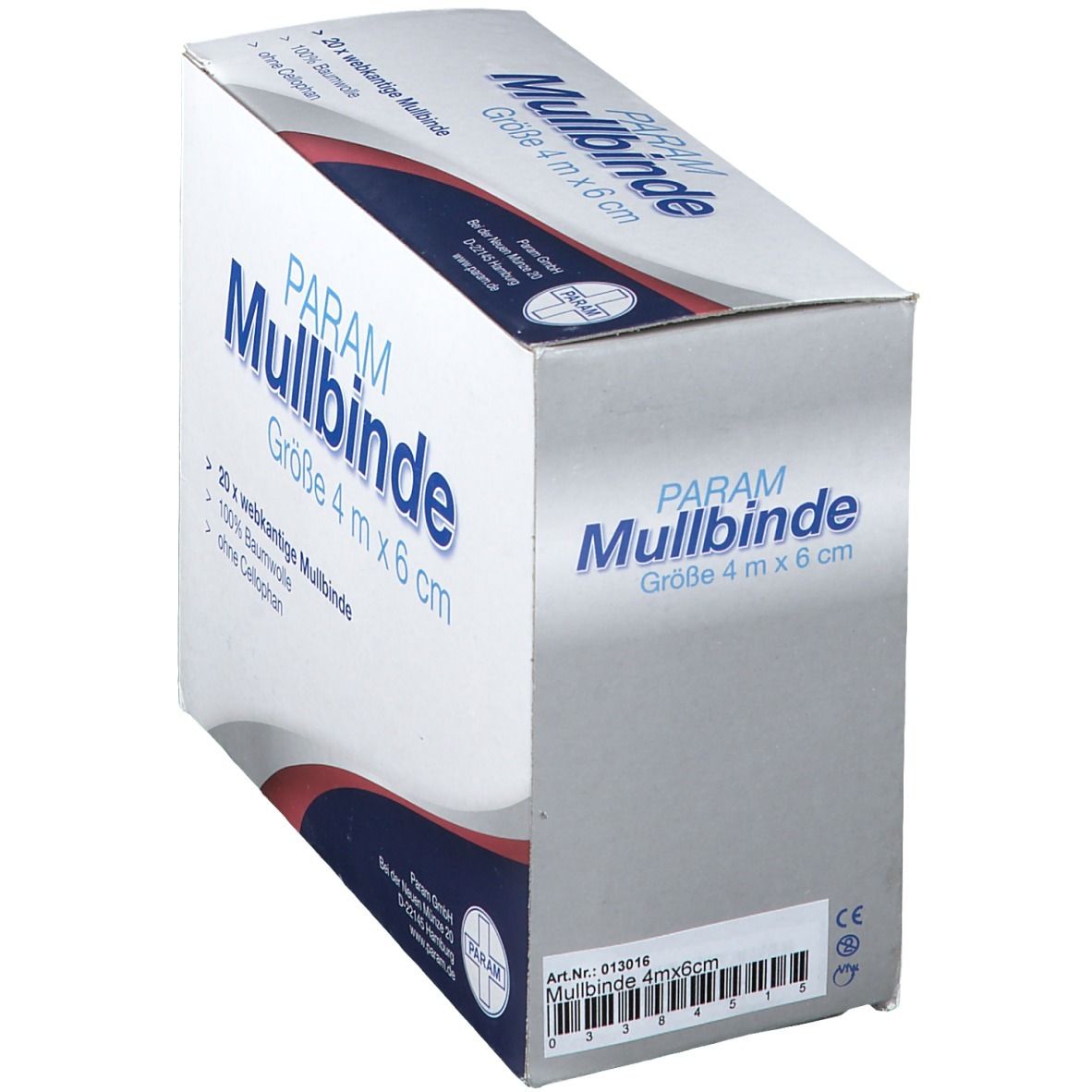 Mullbinden Bri Unverpackt 4 m x 6 cm