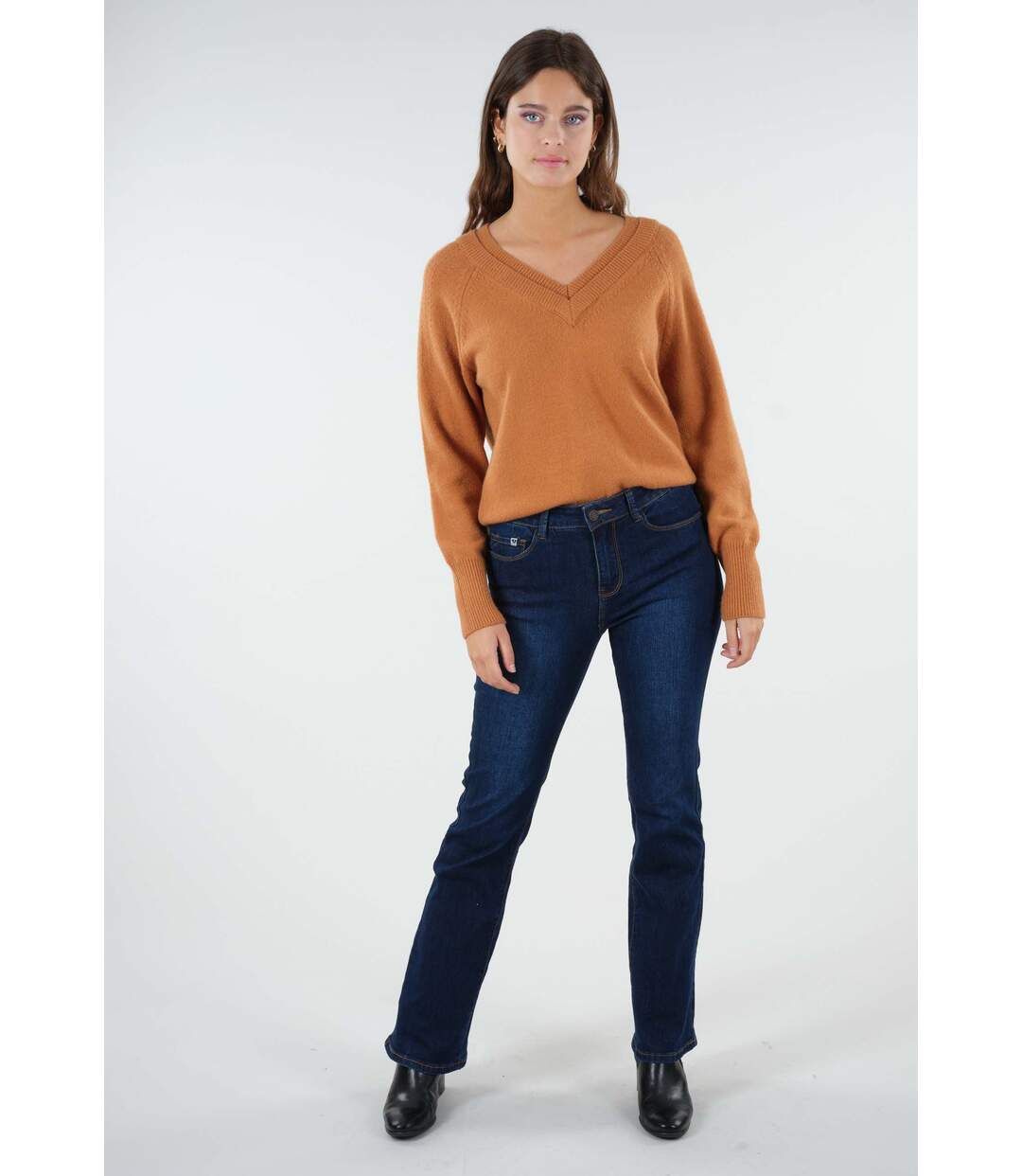 Pull col v coupe oversize BERILDE