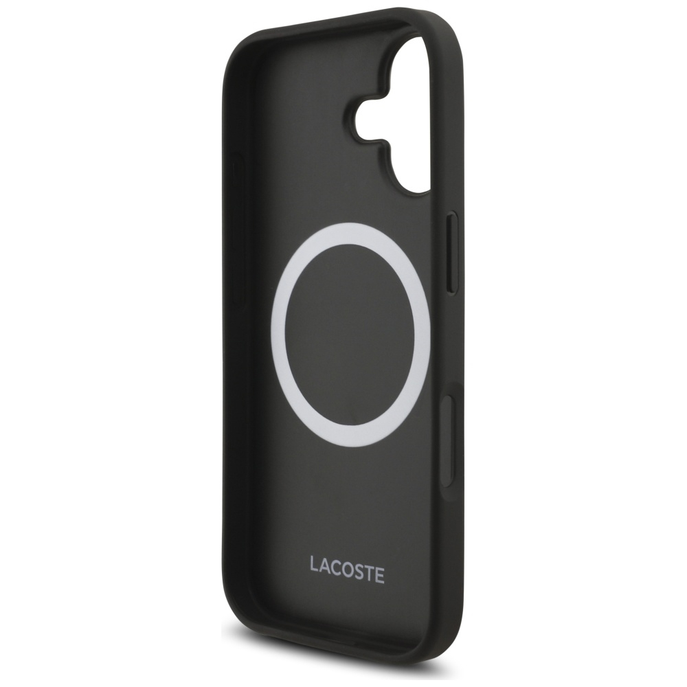 iPhone 17 MagSafe Hardcase Hülle Iconic Petit Pique Woven Logo (LCHMP17SPVCK) - Schwarz