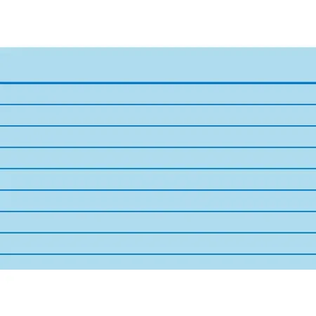 BRUNNEN Karteikarte, A8, liniert, 100 Stück, blau