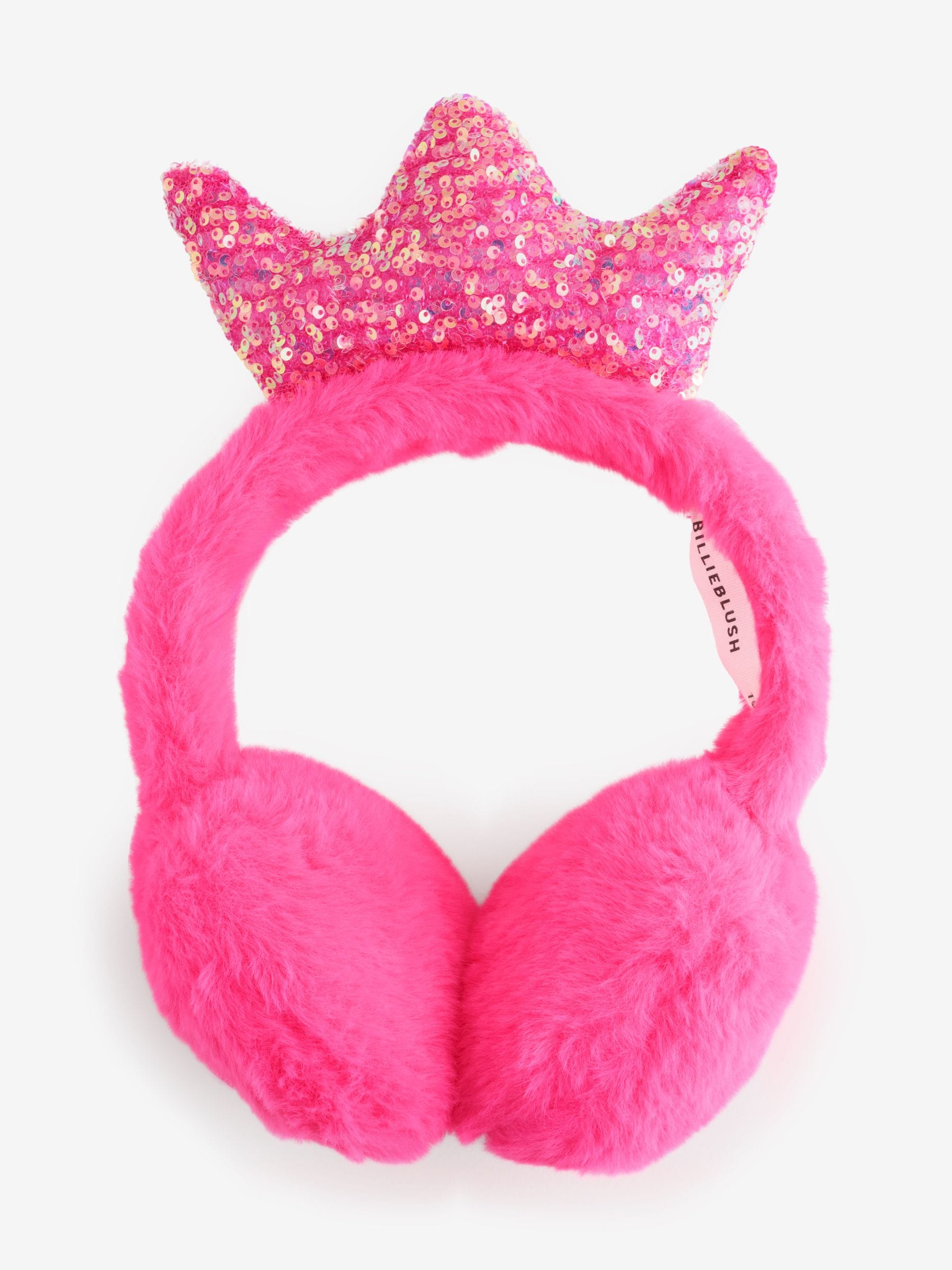 Roze - Billieblush Logo White Ear Muffs