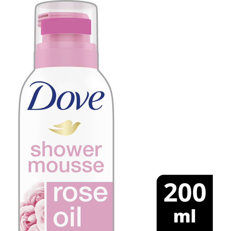 Dove Rose oil shower mousse