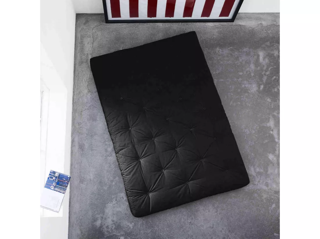 Matelas futon noir 15 cm COMFORT 160x200
