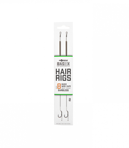 Korda Basix Hair Rigs Wide Gape Barbless