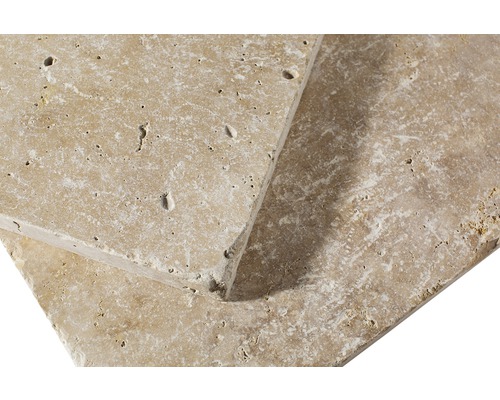 FLAIRSTONE travertin terrastegel Roma 40,6 x 40,6 x 3 cm