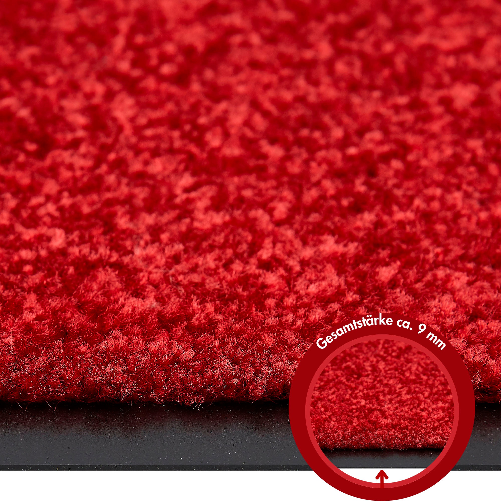 my home Fussmatte »Fresh Step, Made in Belgium« rechteckig 9 mm Höhe für den Eingangsbereich, Uni-Farben, rutschhemmend, robust, waschbar