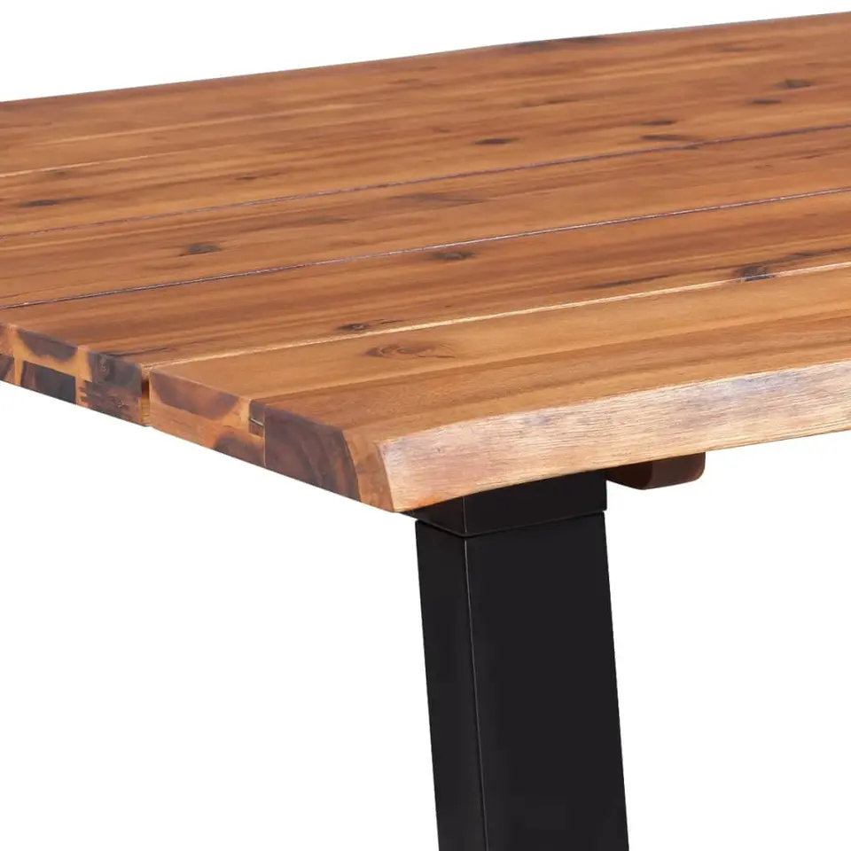 vidaXL Eettafel 170x90x75 cm massief acaciahout