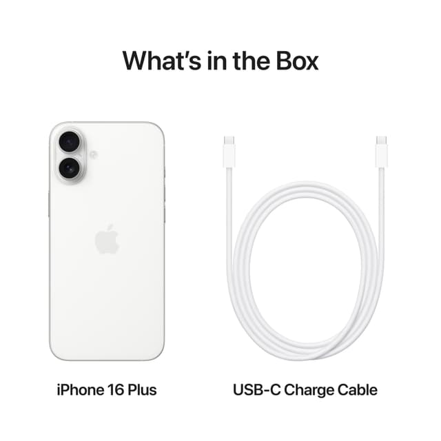 iPhone 16 Plus – 5G smartphone 128GB (hvid)