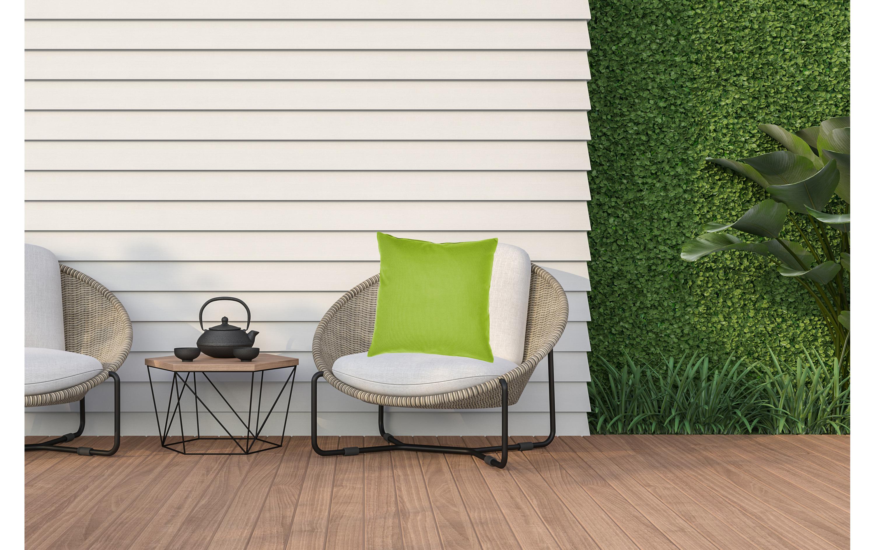 Kissenbezug Acrisol Liso Outdoor, Pistache 40 x 40 cmUV Beständiges Gartenkissen