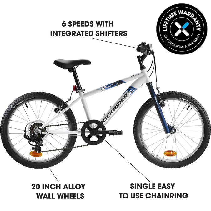 Decathlon Btwin - Bicicleta de montanha infantil Btwin ST120 de 20