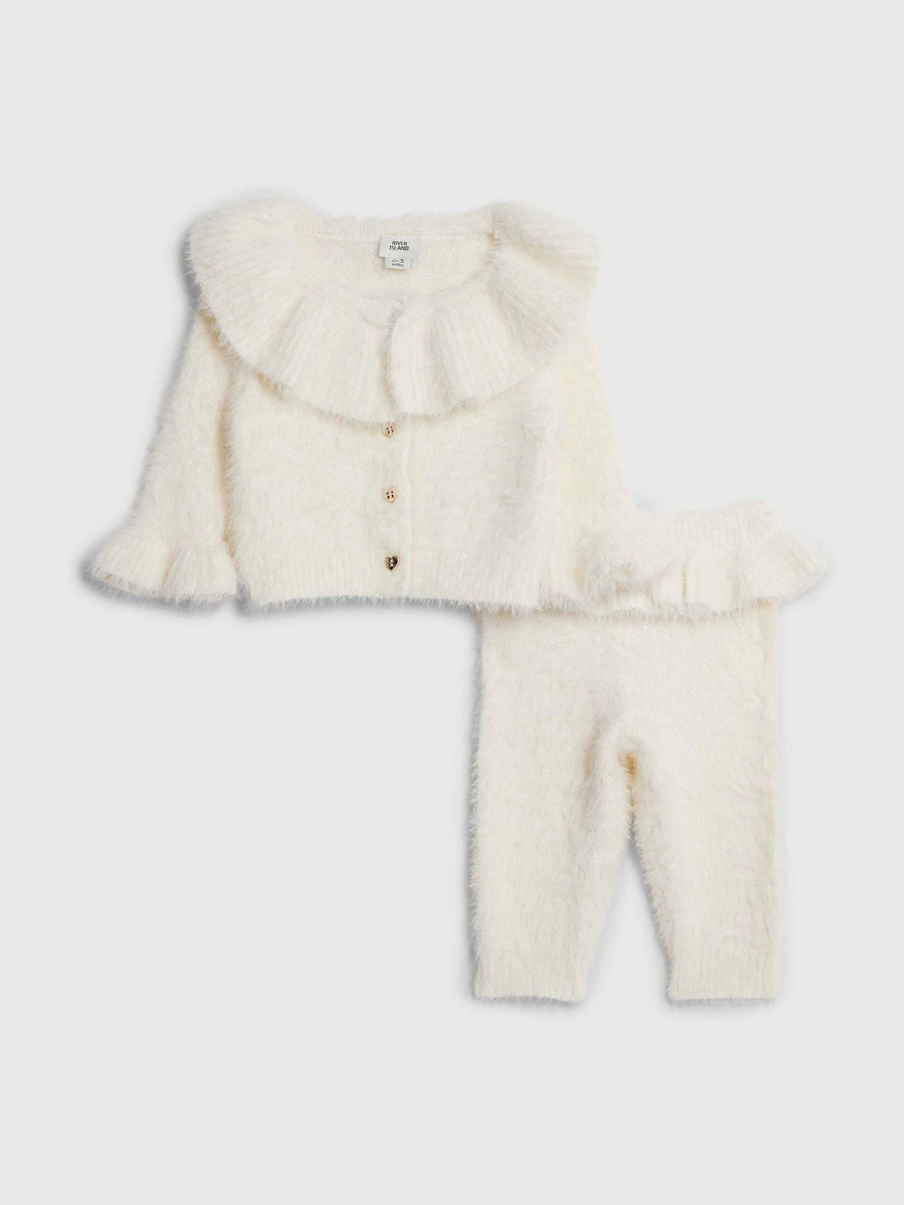 River Island Fluffy Knitted Jumper & Legging Set