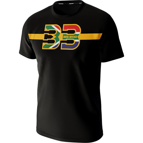 Ixon - T-shirt Brad Binder 24 N°1 Noir / Or / Rouge / Vert