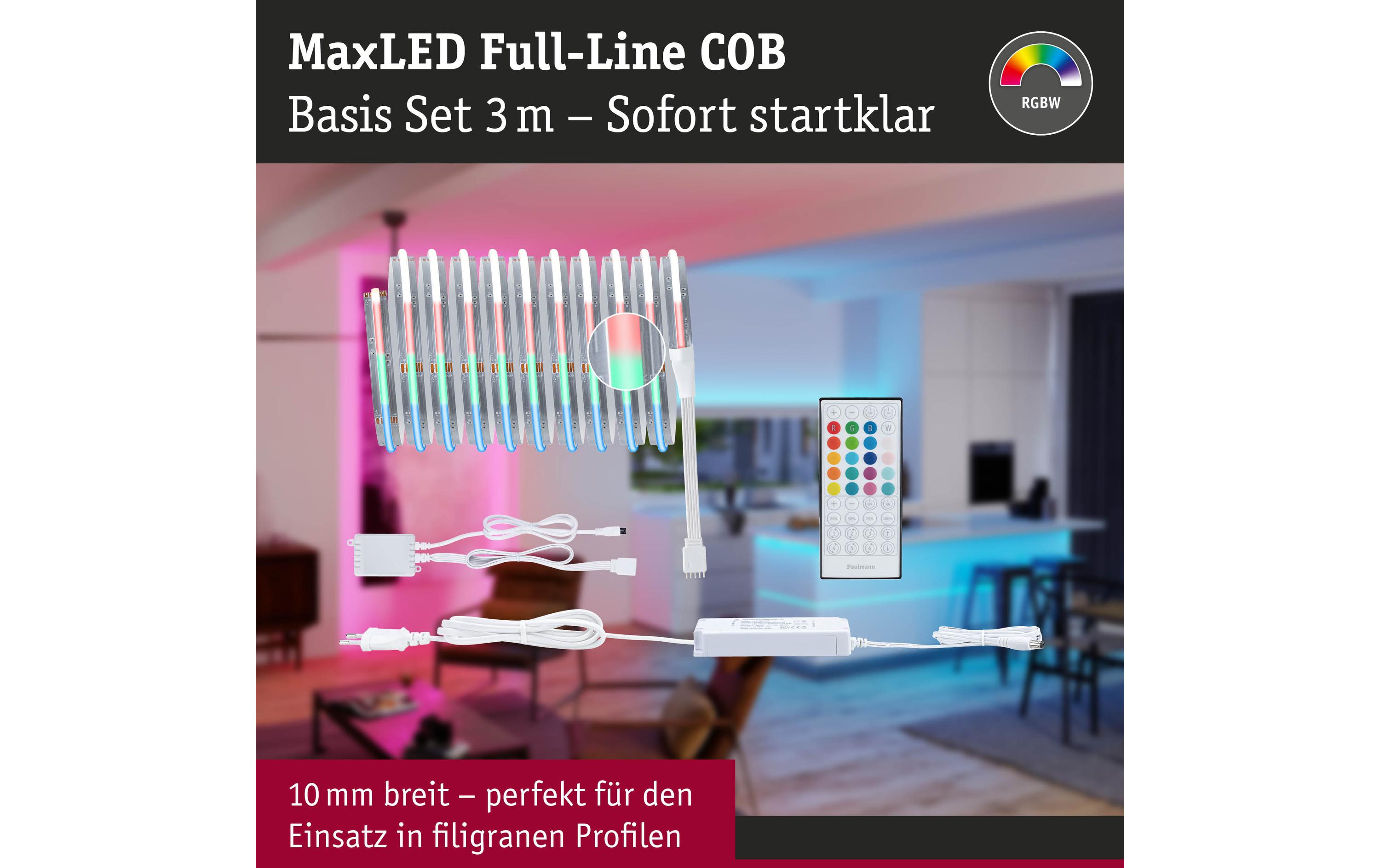 MaxLED 500 LED Strip Full-Line COB 3 mLight Stripes