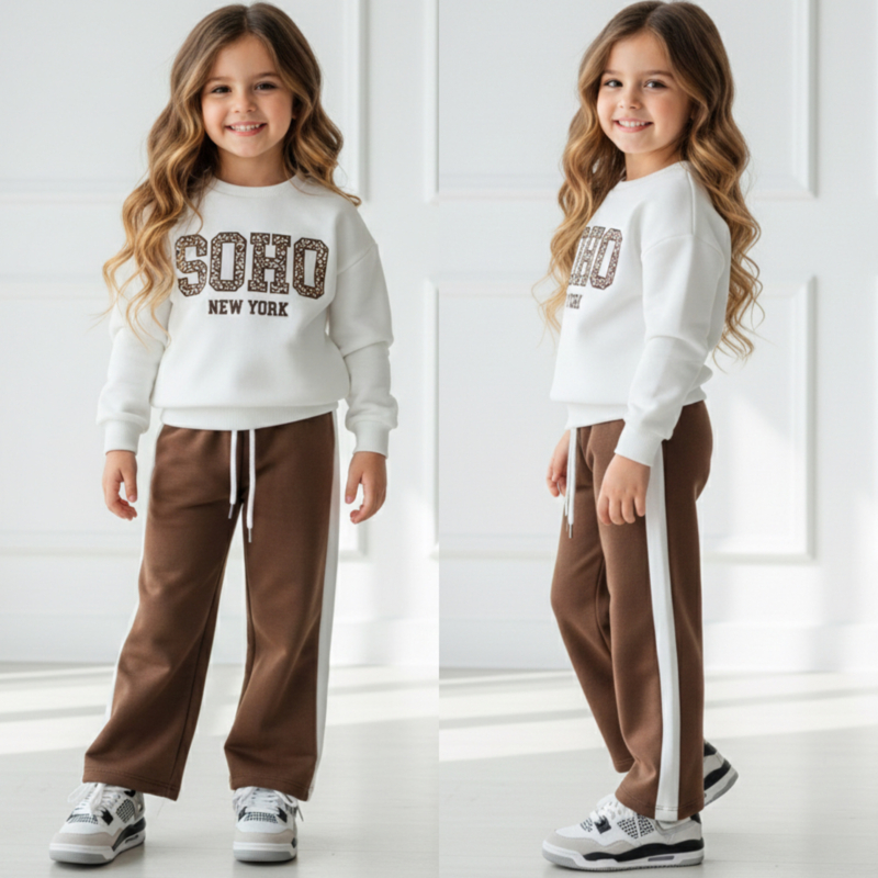 SOHO New York Comfy Chic Leo Set - bruin