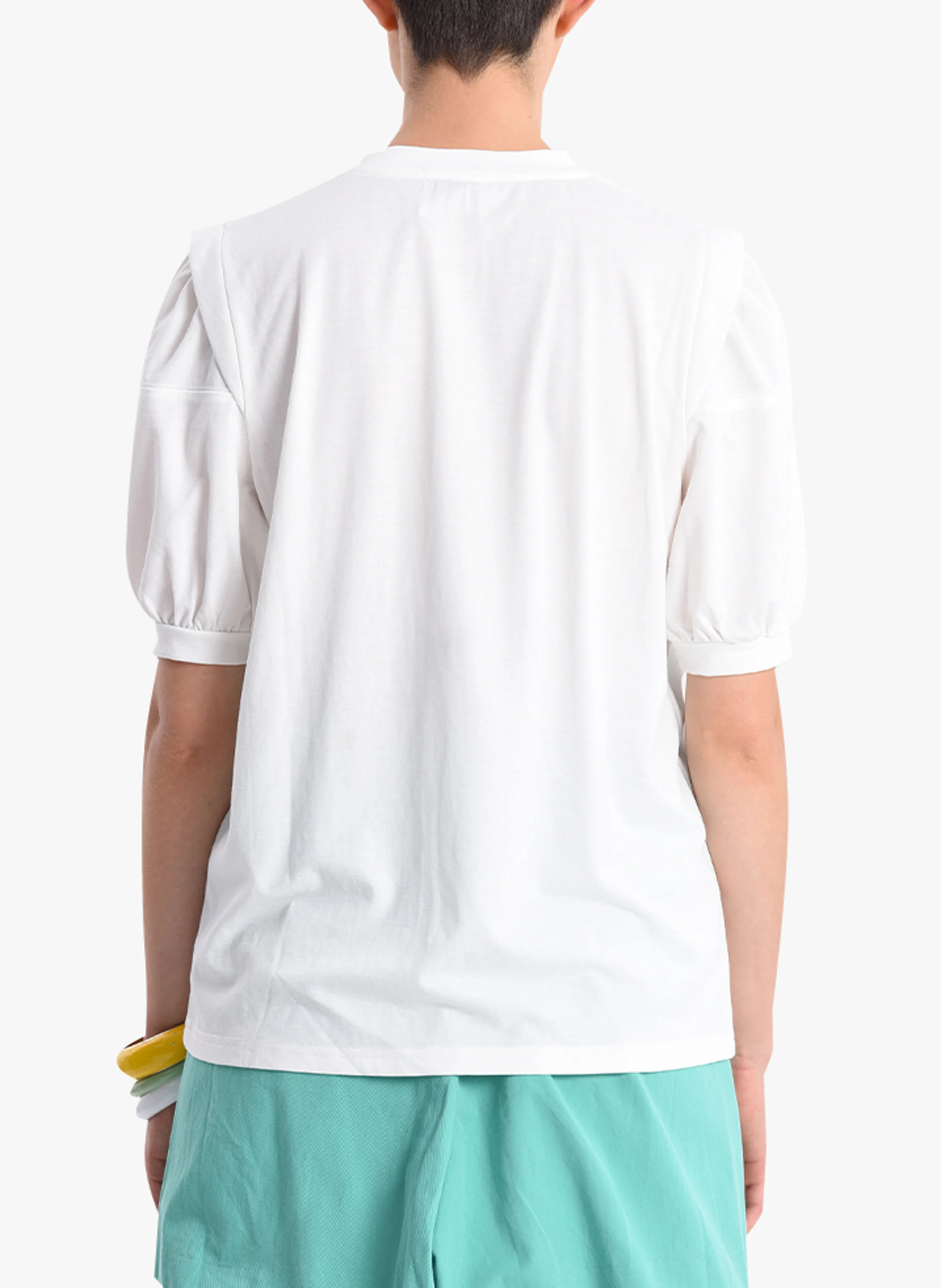 Tee-shirt col rond | Beige