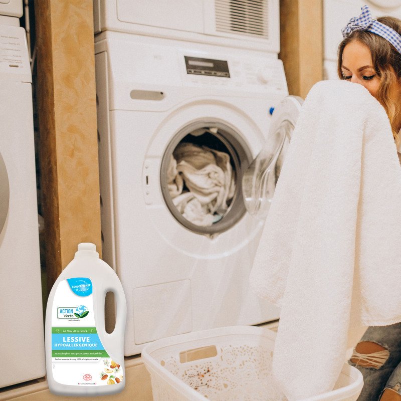 Lessive liquide Hypoallergénique Action verte - 142 lavages - Flacon de 5 L