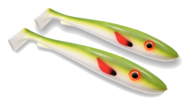 Svartzonker UV Series McRubber Shad Olive White (2 stuks)
