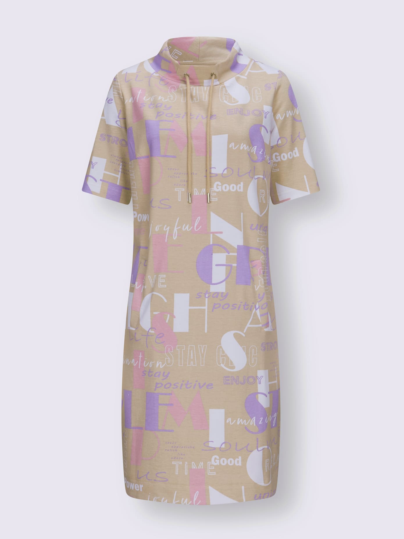 Robe en matière sweat coupe affinante