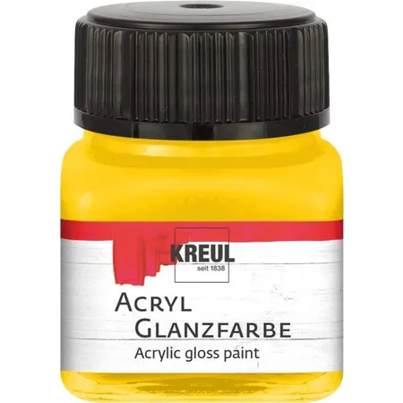 KREUL Acryl Glanzfarbe Sonnengelb 20 ml