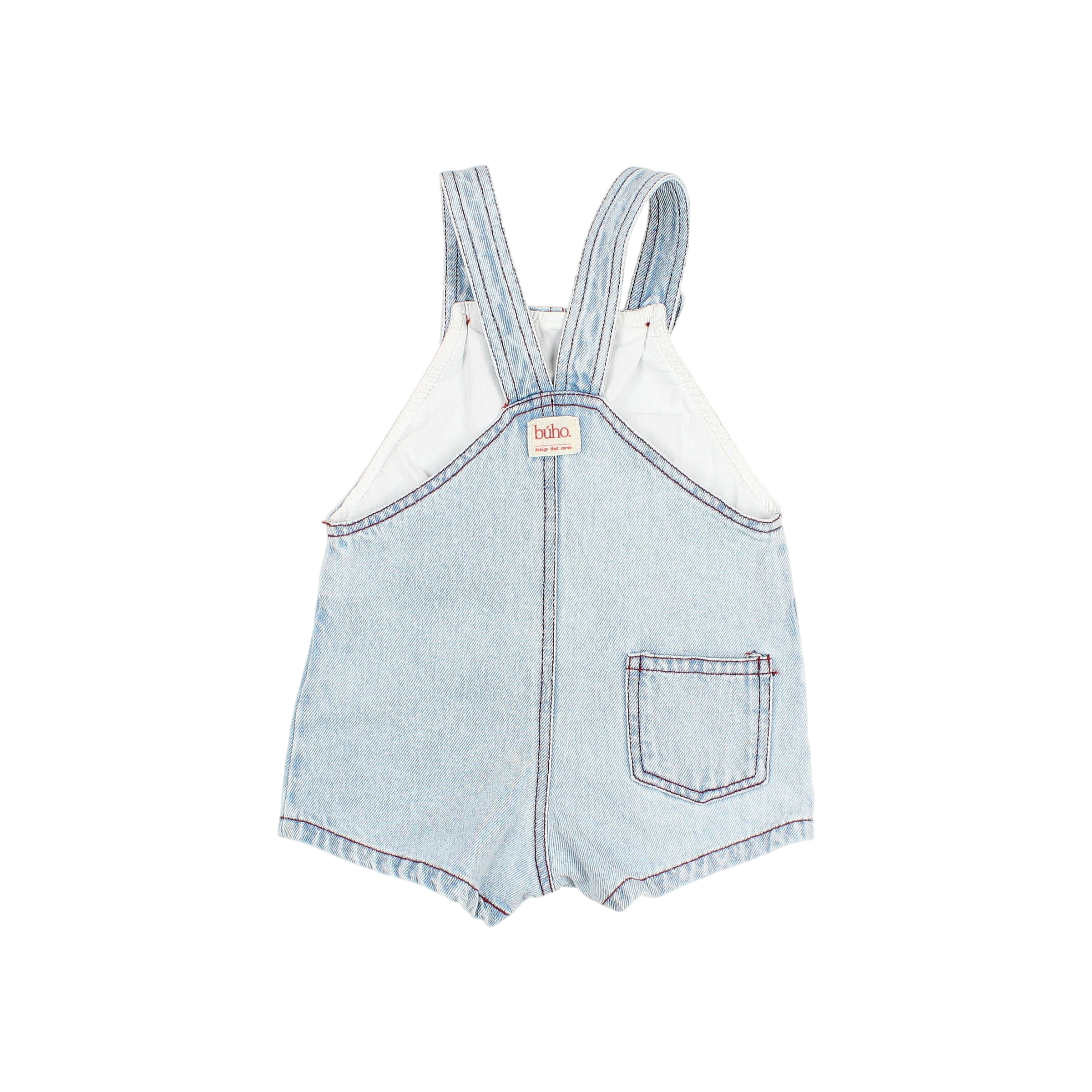 Baby Latzhose Denim Bleach