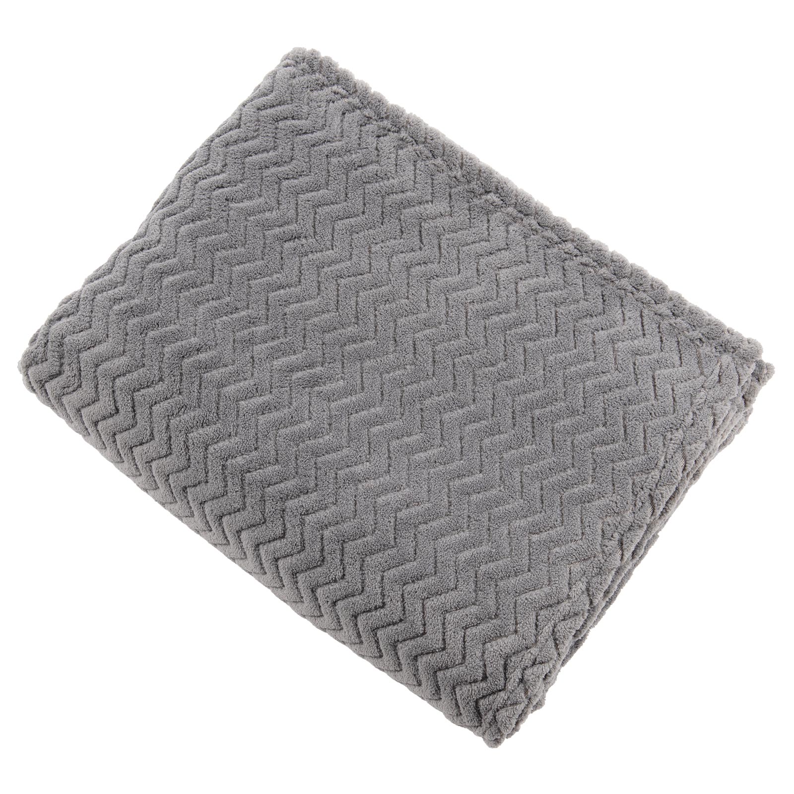 Microfaserdecke - silber - 130x170 cm
